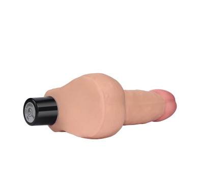 Realistyczny wibrator penis z jadrami 17 cm